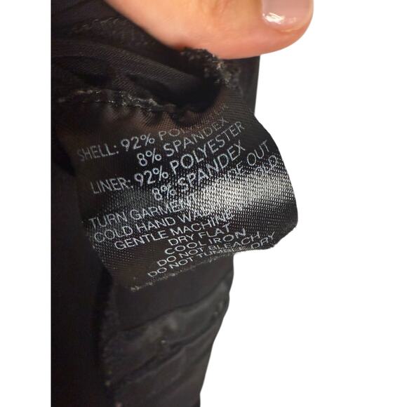 I.AM.GIA Black Ruched Waist High Rise Flare Straight Leg Legging Pants Size XL - Picture 9 of 9